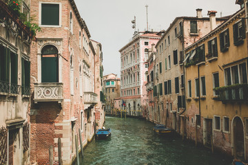 Obraz na płótnie Canvas italy venezia canal bridge travel