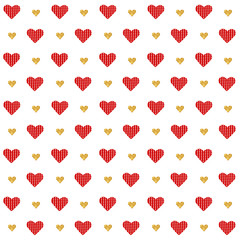Vector Valentines day seamless pattern