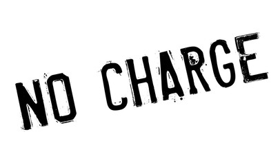 No Charge rubber stamp. Grunge design with dust scratches. Effects can be easily removed for a clean, crisp look. Color is easily changed.