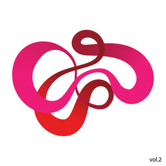 red-pink infinity abstract object