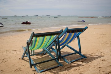 sea and chair
