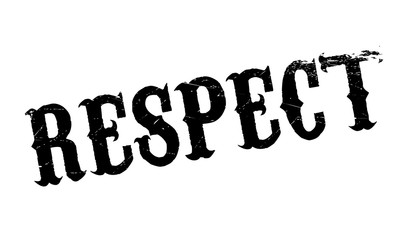 Respect rubber stamp. Grunge design with dust scratches. Effects can be easily removed for a clean, crisp look. Color is easily changed.