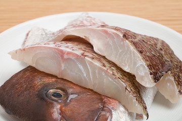 マダイの切り身