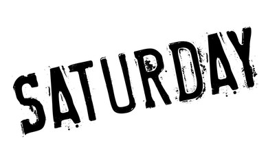Saturday rubber stamp. Grunge design with dust scratches. Effects can be easily removed for a clean, crisp look. Color is easily changed.