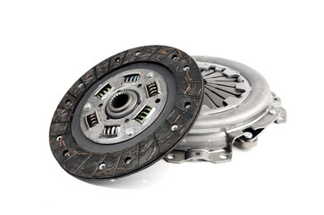 Clutch basket disc isolated on white