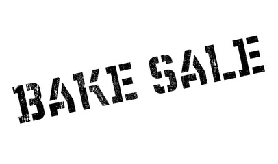 Bake Sale rubber stamp. Grunge design with dust scratches. Effects can be easily removed for a clean, crisp look. Color is easily changed.