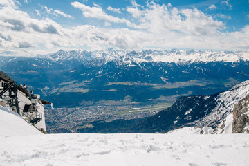 innsbruck austria alps background travel