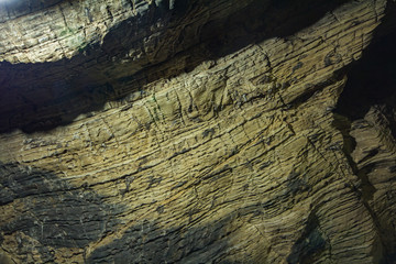 the cave deep in the mountain , Tralvel in Thailand