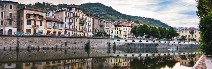 Fototapeta premium the ancient Italian city Dolceaqua. Liguria.