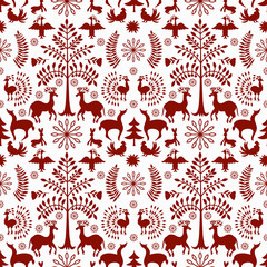 Otomi Style Winter Pattern