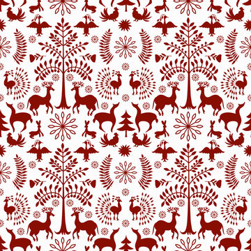 Otomi Style Winter Pattern