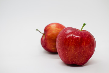 Red apple on the white, Clean background