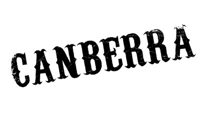 Canberra rubber stamp. Grunge design with dust scratches. Effects can be easily removed for a clean, crisp look. Color is easily changed.