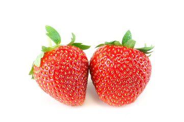 fresh strawberry isolated on white background