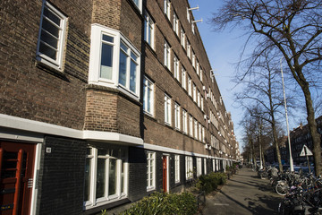 Apartment buildings from the 30s in Amsterdam - The Netherlands