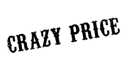 Crazy Price rubber stamp. Grunge design with dust scratches. Effects can be easily removed for a clean, crisp look. Color is easily changed.
