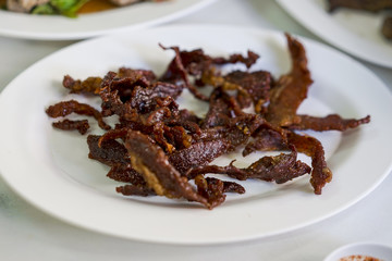 Thai Style Meat Jerky (nua dad deaw)