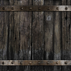 Obraz premium old medieval barrel wood background