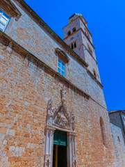 Fototapeta premium View of the old door at town Dubrovnik, Croatia.
