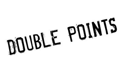 Double Points rubber stamp. Grunge design with dust scratches. Effects can be easily removed for a clean, crisp look. Color is easily changed.