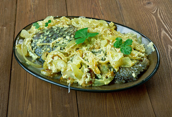 Baked Carp Old-Russian Style