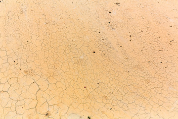 Cracked dry soil.