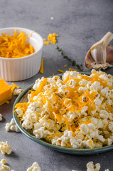 Homemade cheese popcorn