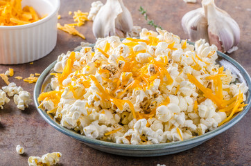 Homemade cheese popcorn