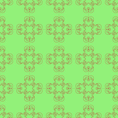 Seamless background with twisted metal bars