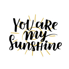 handwritten lettering quote about love to valentines day design or wedding invitation, home decor and other, calligraphy vector illustration. black and gold brush ink on white isolated background.