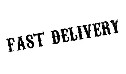 Fast Delivery rubber stamp. Grunge design with dust scratches. Effects can be easily removed for a clean, crisp look. Color is easily changed.