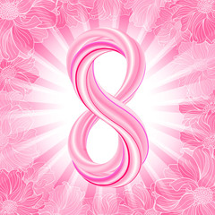 Greeting card 8 March, Happy womens day