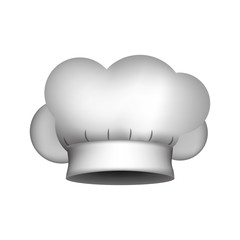 realistic silhouette of chefs hat vector illustration