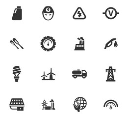 Fototapeta premium alternative energy icon set