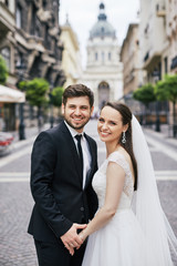 Wedding day photoshoot in old city