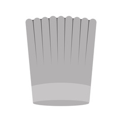 gray scale silhouette of chefs hat striped