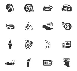 Fototapeta premium car shop icon set