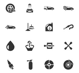Fototapeta premium car shop icon set