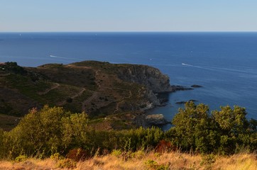 herbstliche Küste in Spanien