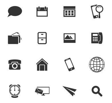 contacts icon set