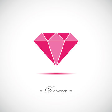 pinker diamantring