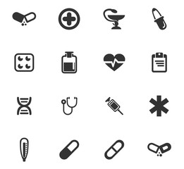 medical icon set