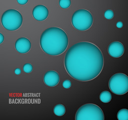 vector abstract background. Circle round colored bubbles wallpaper