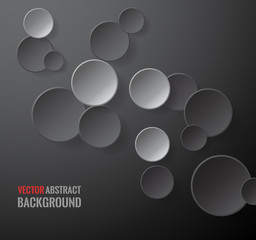 vector abstract background. Circle round colored bubbles wallpaper