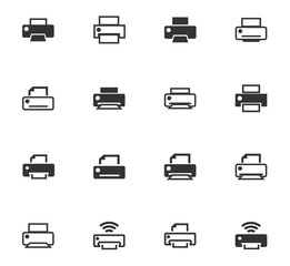 print icon set