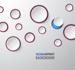 vector abstract background. Circle round colored bubbles wallpaper