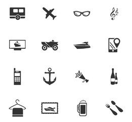 Fototapeta premium travel icon set