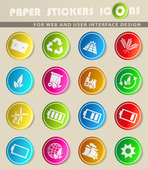 alternative energy icon set