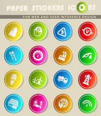 alternative energy icon set