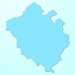 Fototapeta na wymiar Chandigarh blue map on degraded background vector